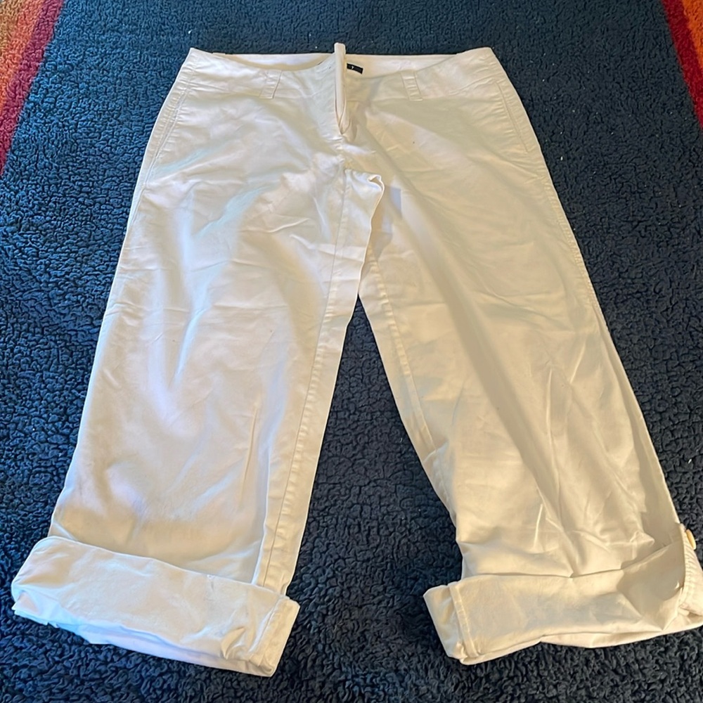 Theory White Pants size 8